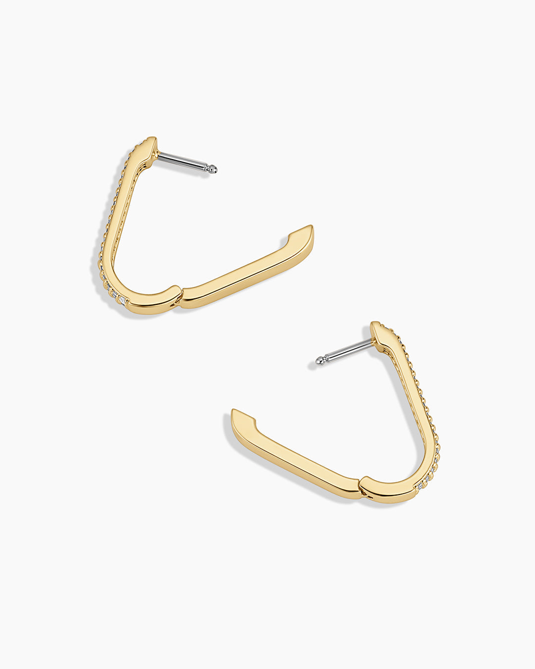 Parker Shimmer Huggies || option::18K Gold Plated