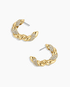 Crew Shimmer Hoops || option::18K Gold Plated