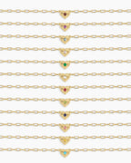 All Birthstone Heart Necklaces