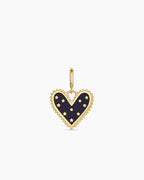 Vintage Heart Star Parker Charm || option::18K Gold Plated
