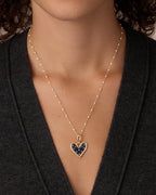 Vintage Heart Star Parker Charm || option::18K Gold Plated