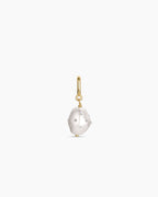 Vintage Shimmer Pearl Parker Charm || option::18K Gold Plated