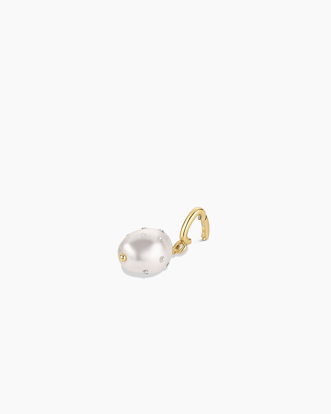 Vintage Shimmer Pearl Parker Charm || option::18K Gold Plated