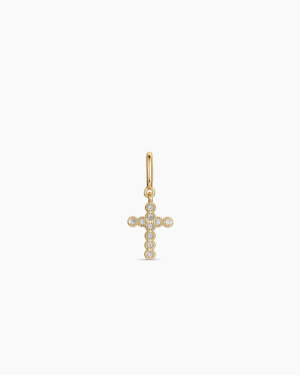 Shimmer Cross Parker Charm || option::18K Gold Plated