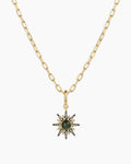 Vintage Burst Charm Necklace || option::18K Gold Plated