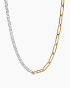 Florence Tennis Chain Necklace || option::18K Gold Plated