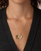 Celeste Locket Necklace || option::18K Gold Plated