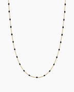 Capri Necklace || option::18K Gold Plated, Black