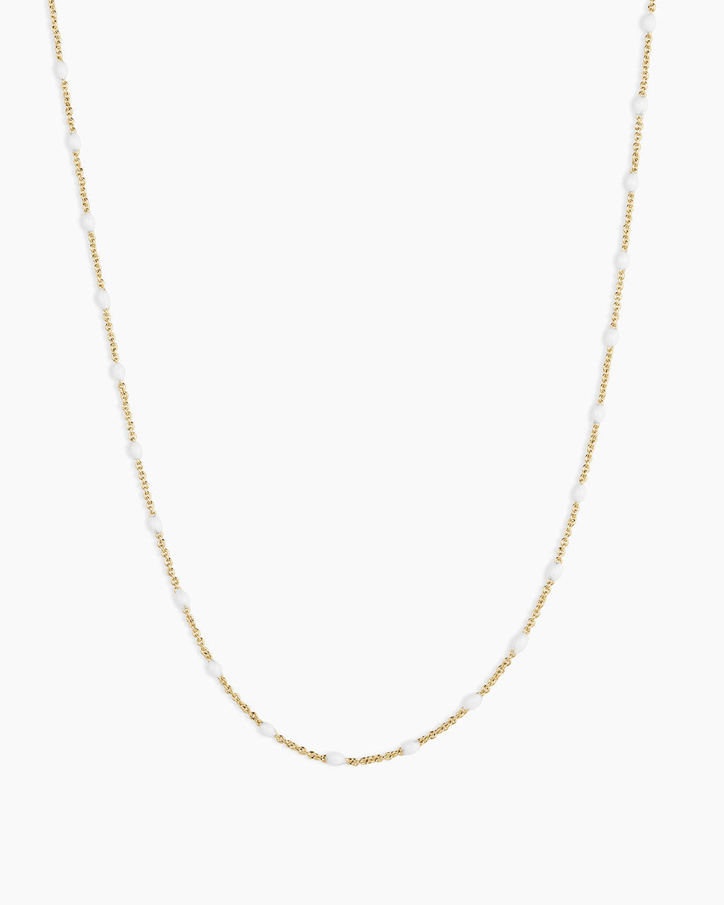 Capri Necklace || option::18K Gold Plated, White