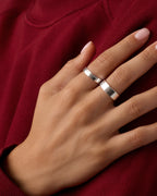 Rose Ring Cigar Band || option::Silver Plated