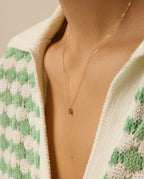 Lab Grown Diamond Halo Necklace || option::14K Solid Gold
