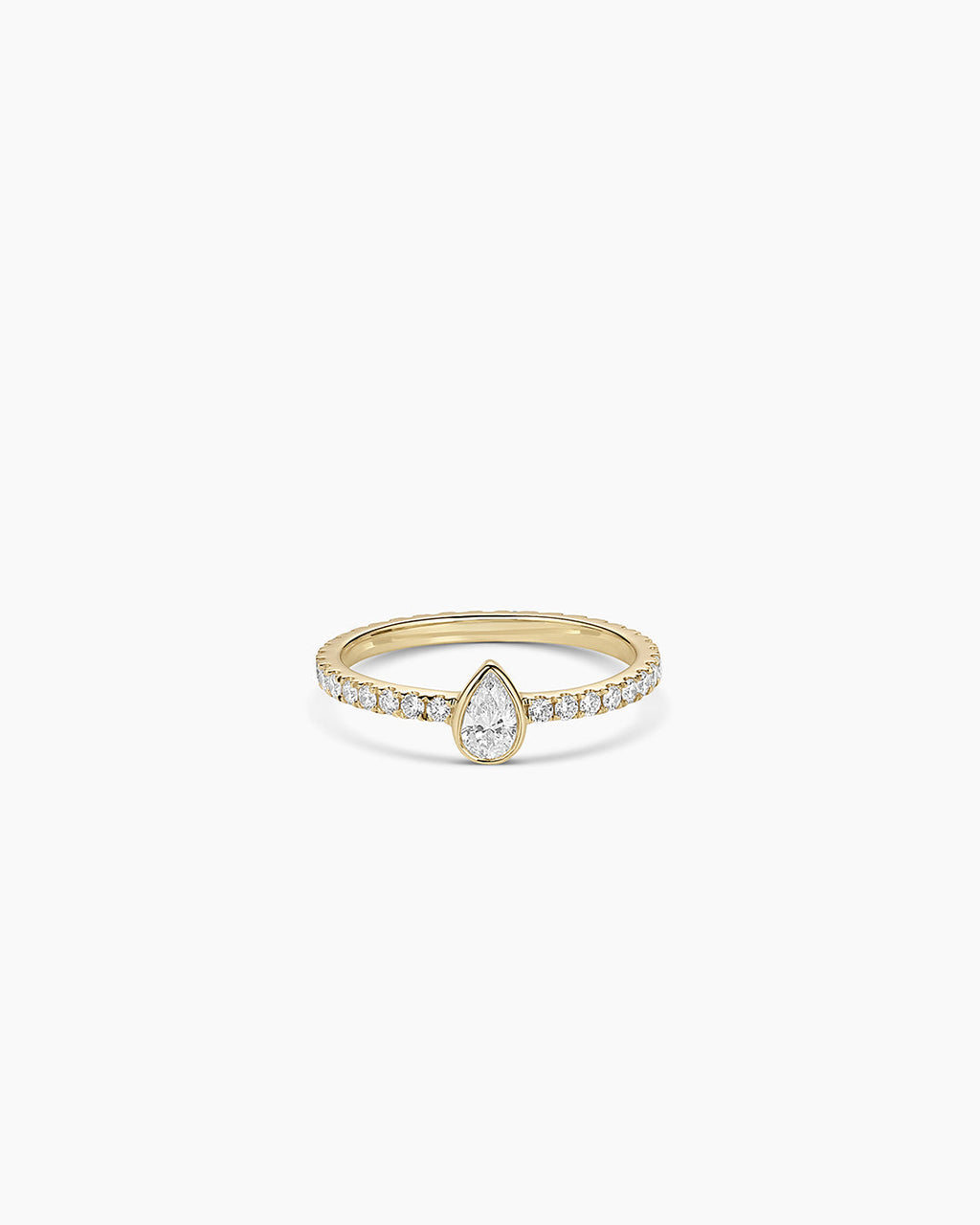 Lab Grown Diamond Pear Eternity Ring || option::14K Solid Gold