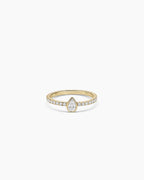 Lab Grown Diamond Pear Eternity Ring || option::14K Solid Gold