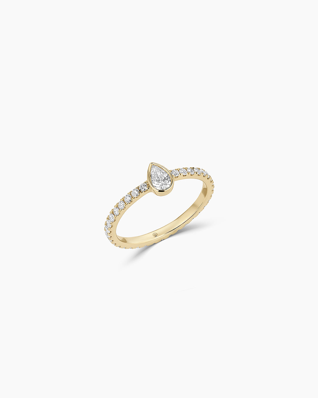 Lab Grown Diamond Pear Eternity Ring || option::14K Solid Gold