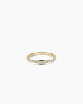 Lab Grown Diamond Emerald Eternity Ring || option::14K Solid Gold