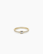 Lab Grown Diamond Emerald Eternity Ring || option::14K Solid Gold