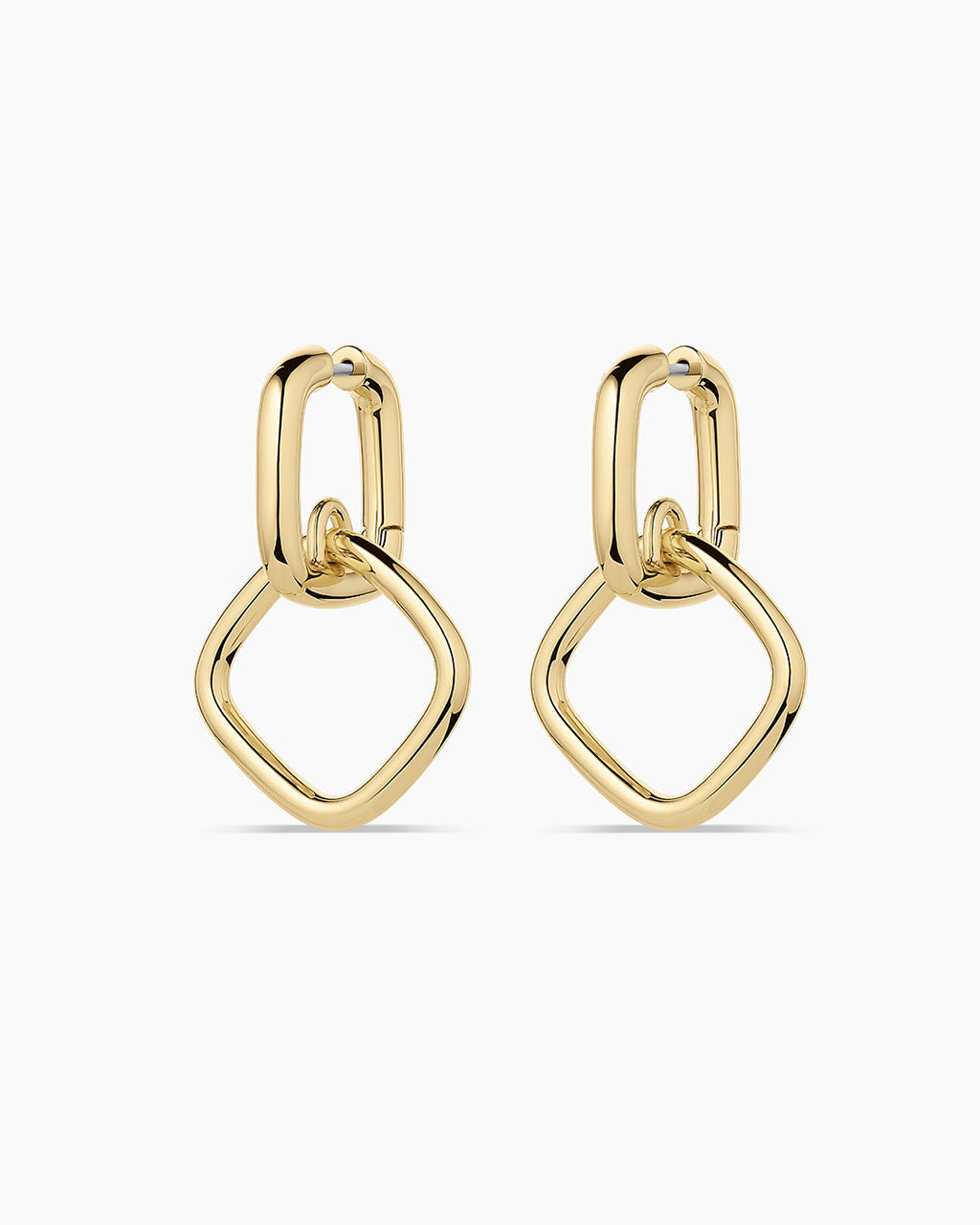 Charlie Drop Hoops || option::18K Gold Plated