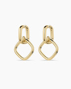 Charlie Drop Hoops || option::18K Gold Plated