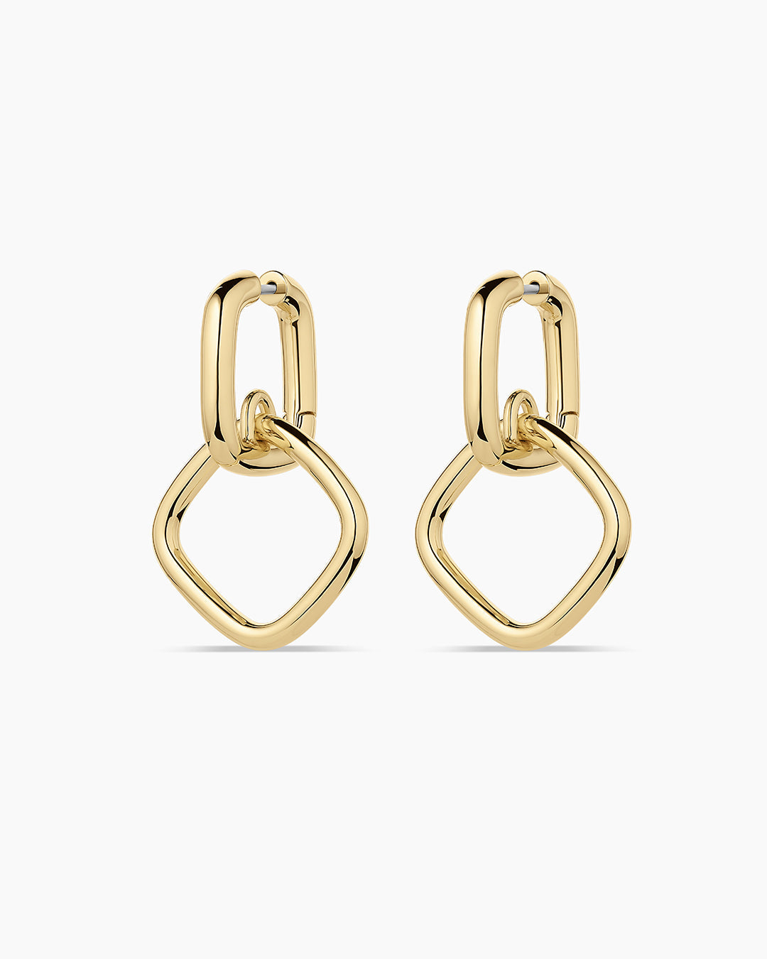 Charlie Drop Hoops || option::18K Gold Plated
