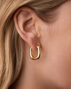 Charlie Hoops || option::18K Gold Plated