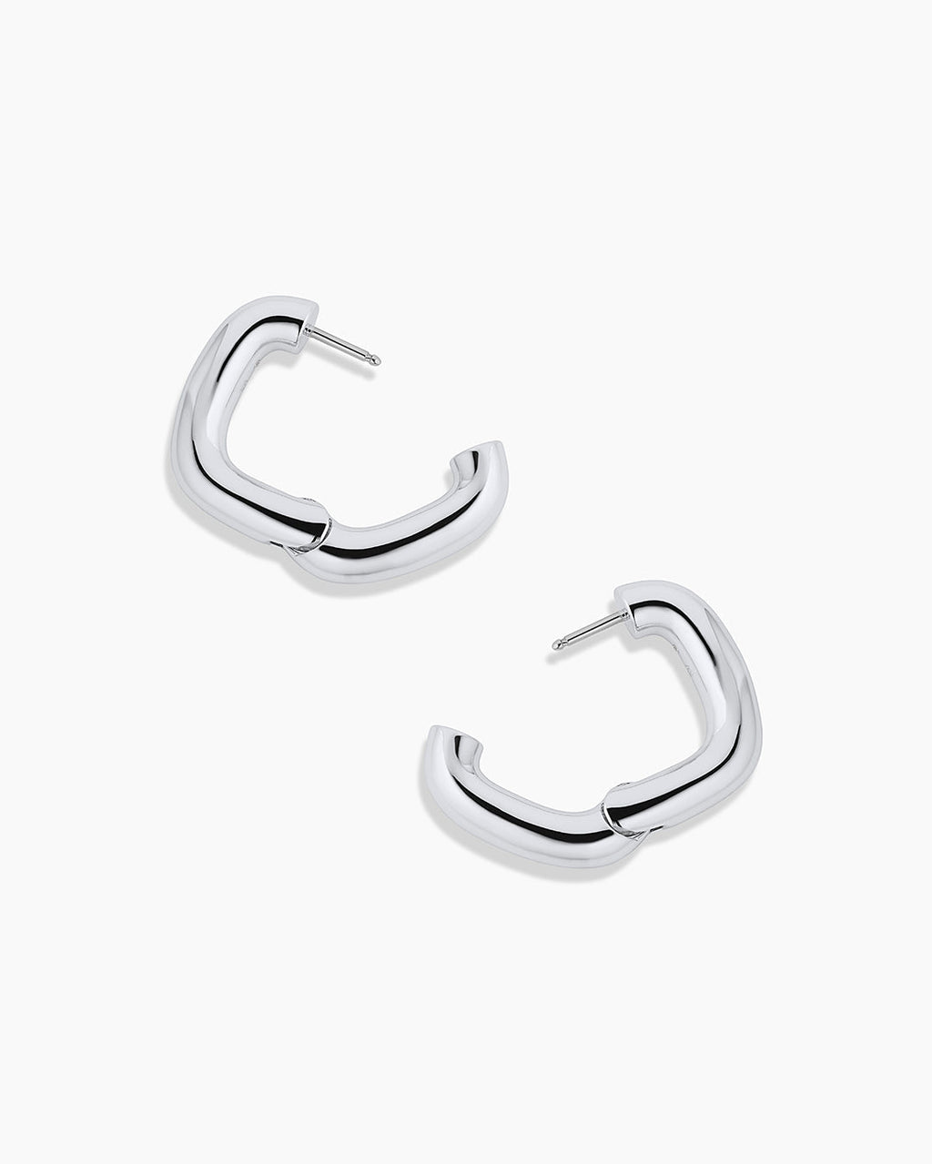 Charlie Hoops || option::Silver Plated