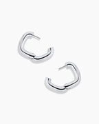 Charlie Hoops || option::Silver Plated