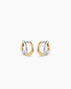 Taner Double Huggies || option::18K Gold & Silver Plated