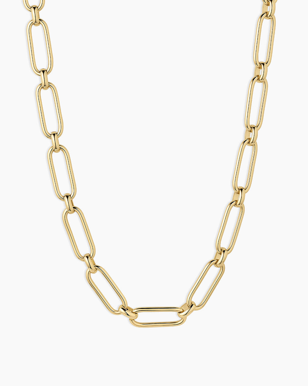 Zoey Statement Link Necklace || option::18K Gold Plated