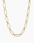 Zoey Statement Link Necklace || option::18K Gold Plated