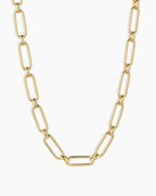 Zoey Statement Link Necklace || option::18K Gold Plated