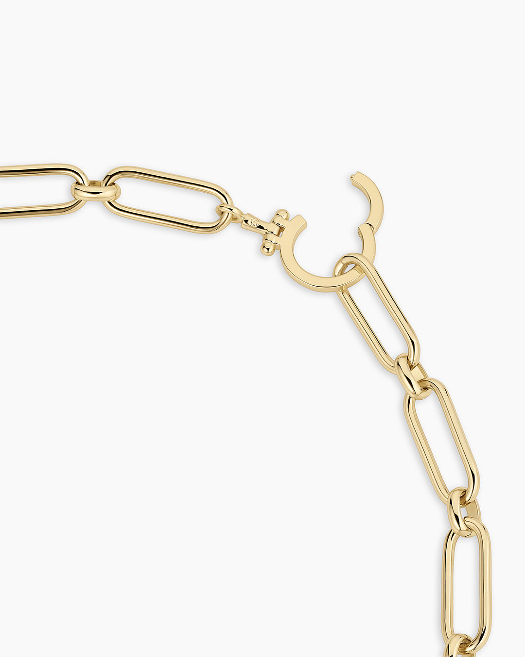 Zoey Statement Link Necklace || option::18K Gold Plated