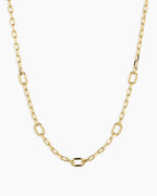 Parker Link Necklace || option::18K Gold Plated