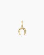 Horseshoe Parker Charm || option::18K Gold Plated