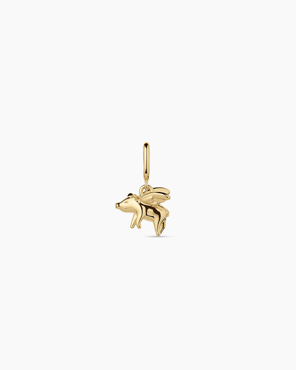 When Pigs Fly Parker Charm || option::18K Gold Plated