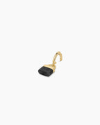 Padlock Parker Charm || option::18K Gold Plated, Labradorite
