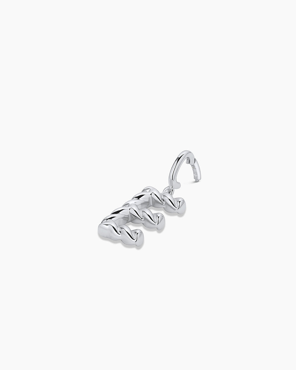 Crew Alphabet Statement Charm || option::Silver Plated, E