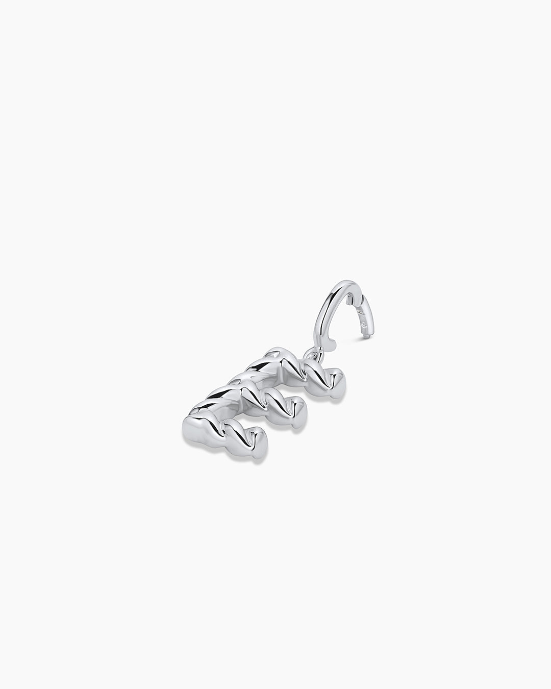 Crew Alphabet Statement Charm || option::Silver Plated, E