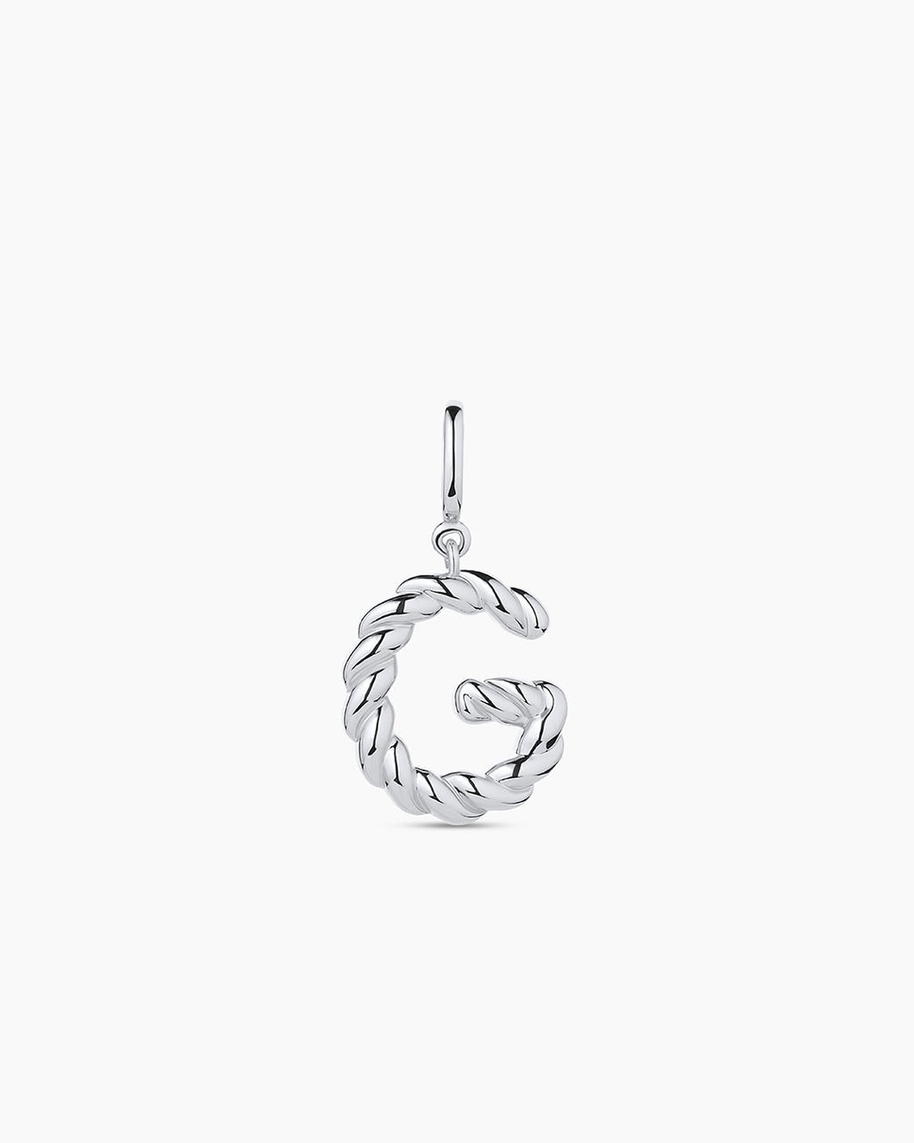 Crew Alphabet Statement Charm || option::Silver Plated, G