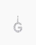 Crew Alphabet Statement Charm || option::Silver Plated, G