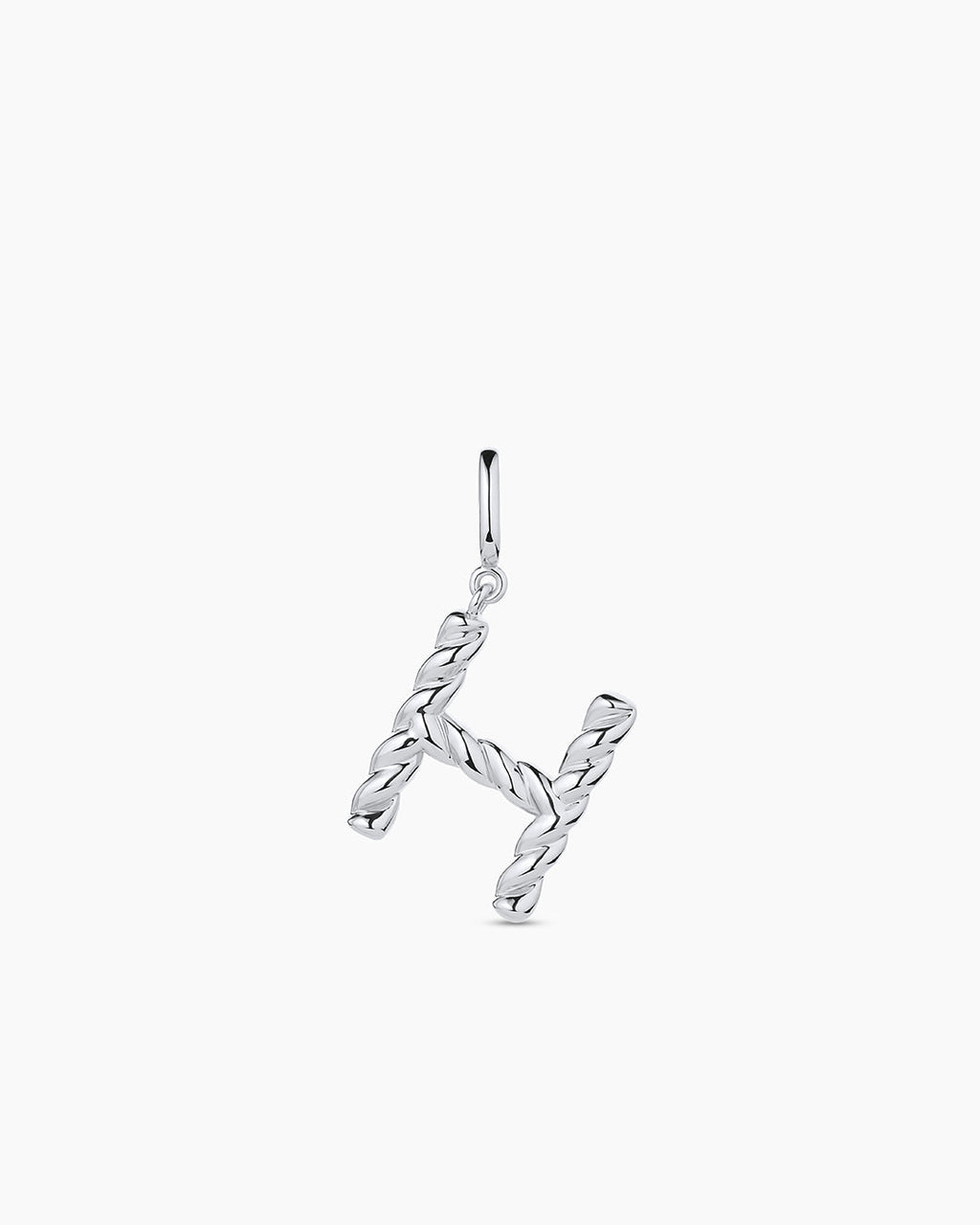 Crew Alphabet Statement Charm || option::Silver Plated, H
