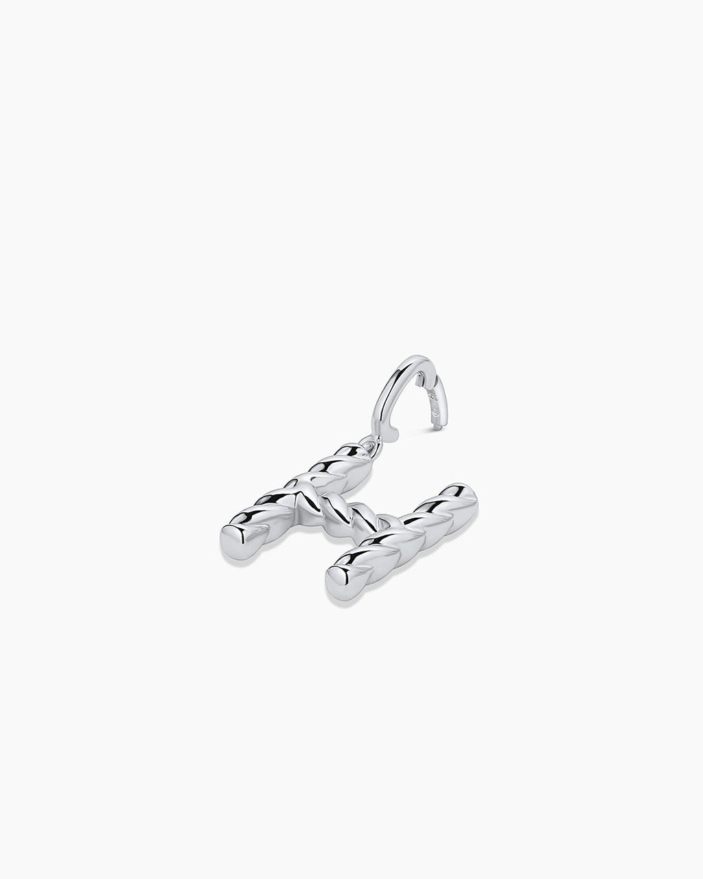 Crew Alphabet Statement Charm || option::Silver Plated, H