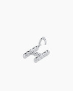 Crew Alphabet Statement Charm || option::Silver Plated, H