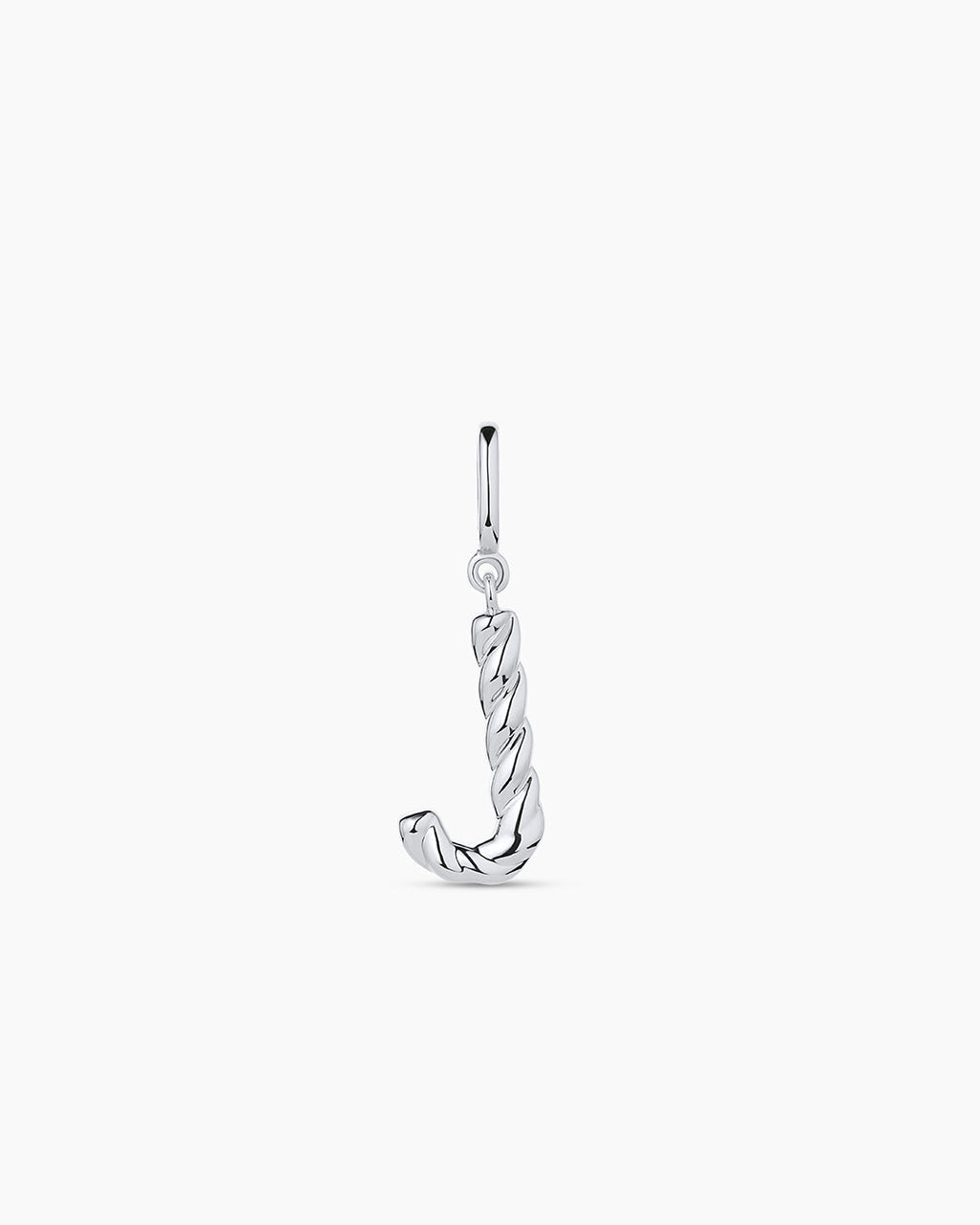 Crew Alphabet Statement Charm || option::Silver Plated, J