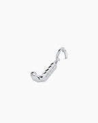 Crew Alphabet Statement Charm || option::Silver Plated, J