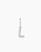 Crew Alphabet Statement Charm || option::Silver Plated, L
