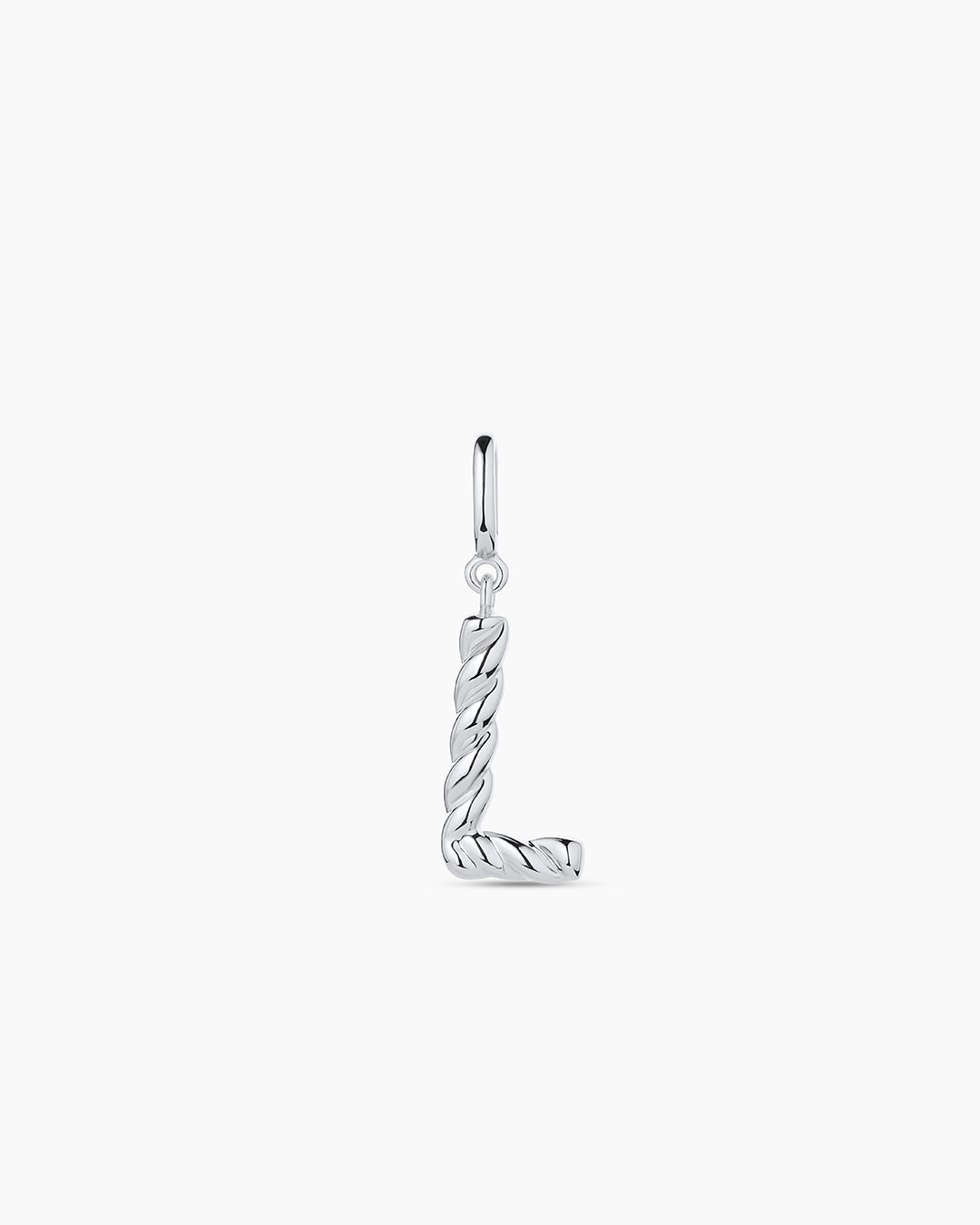 Crew Alphabet Statement Charm || option::Silver Plated, L
