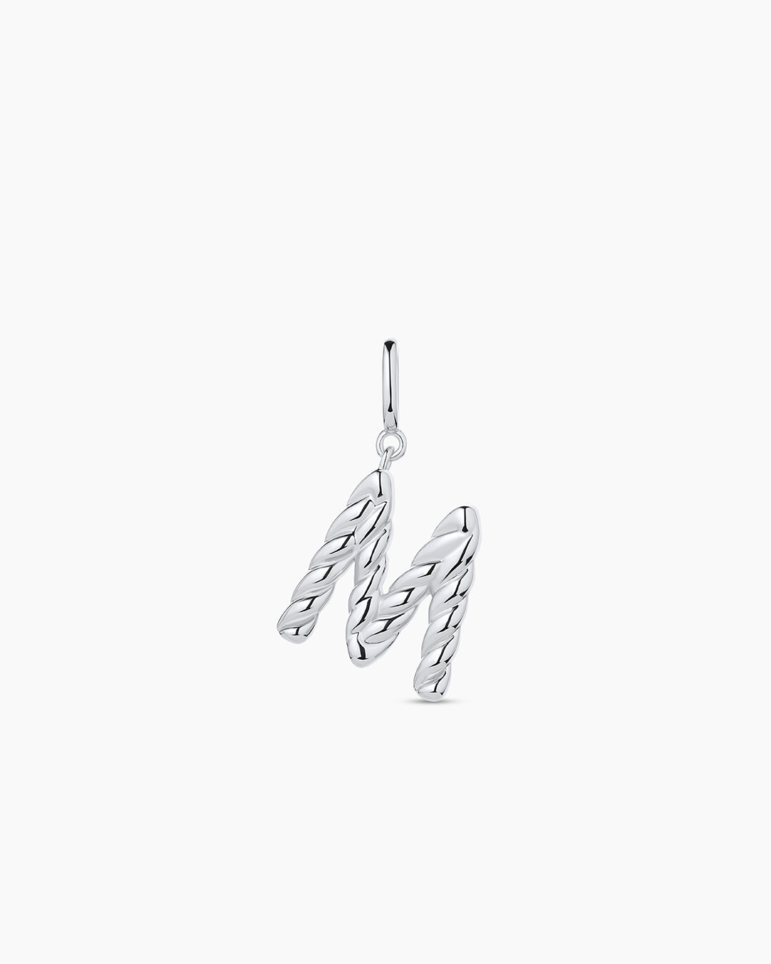 Crew Alphabet Statement Charm || option::Silver Plated, M