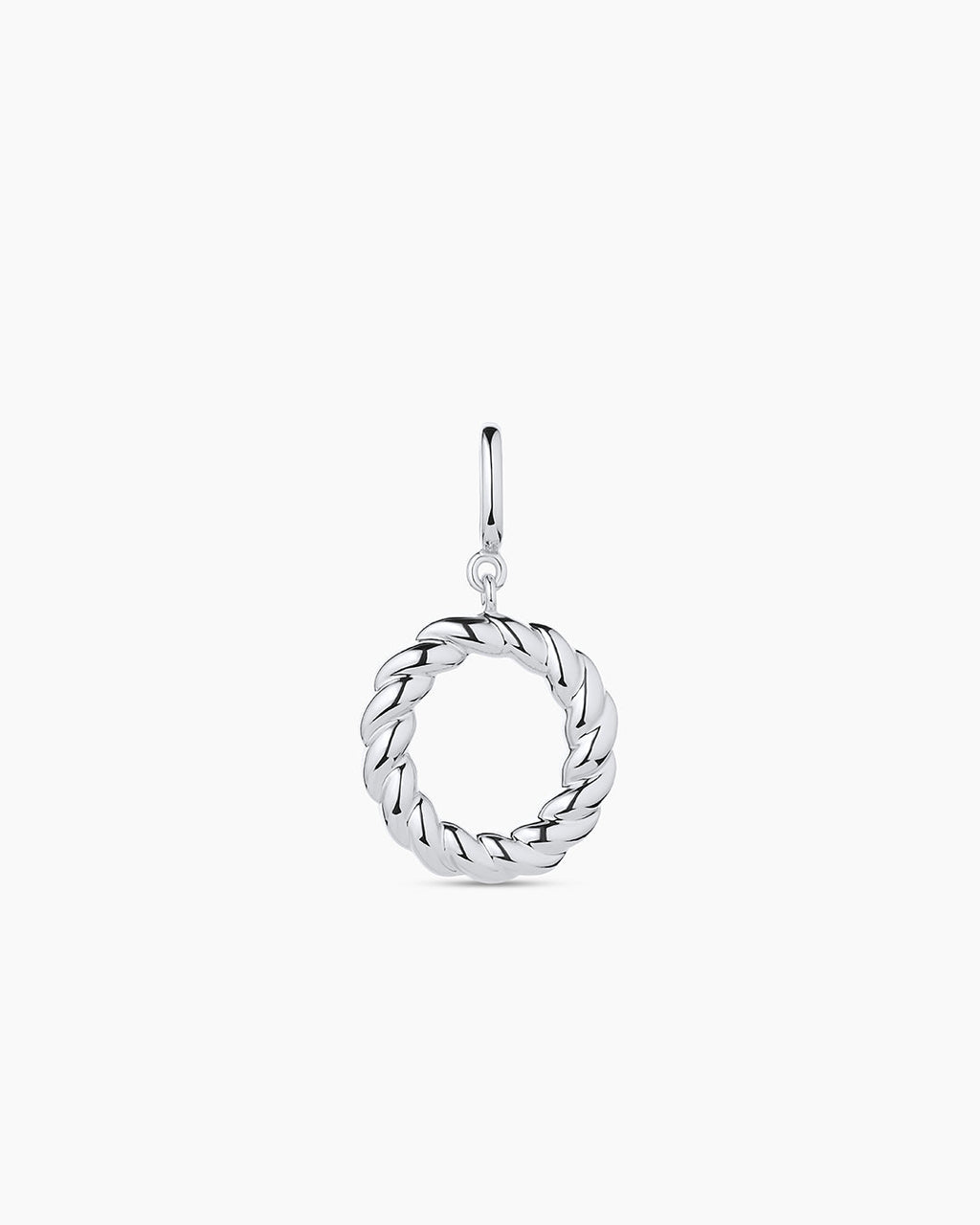 Crew Alphabet Statement Charm || option::Silver Plated, O