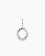 Crew Alphabet Statement Charm || option::Silver Plated, O