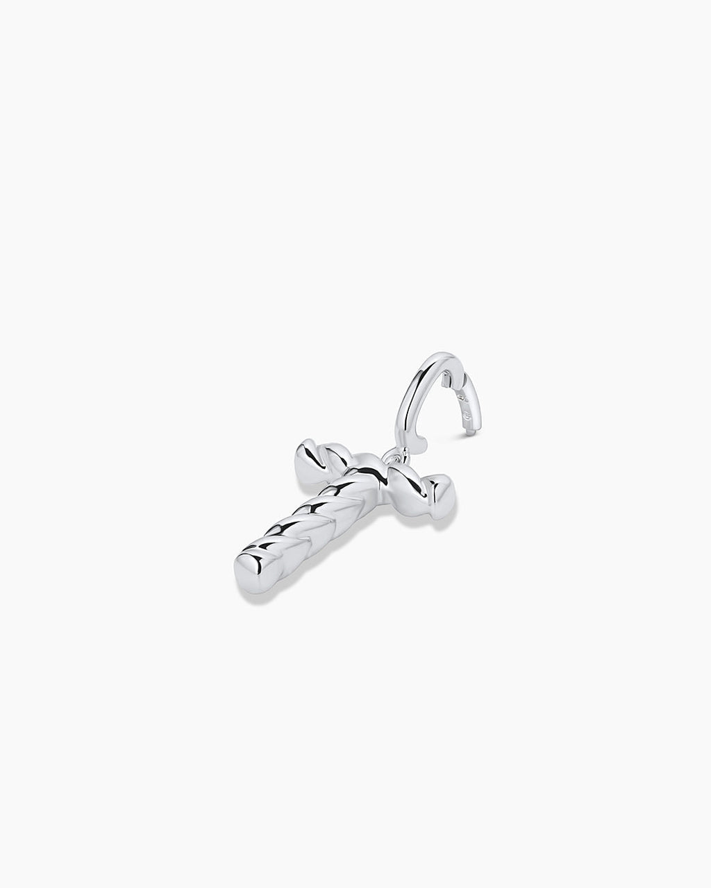 Crew Alphabet Statement Charm || option::Silver Plated, T